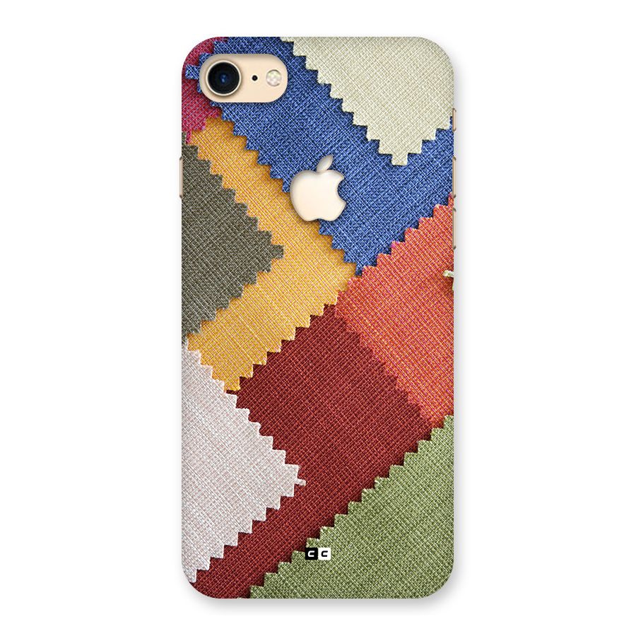 Printed Fabric Back Case for iPhone 7 Apple Cut
