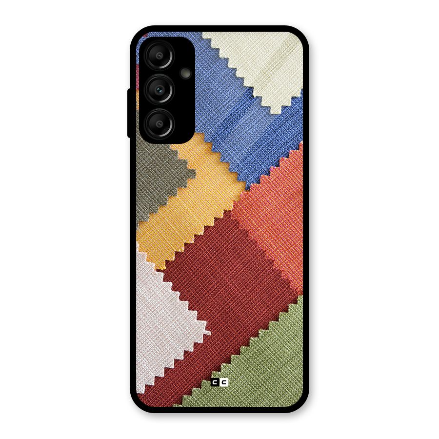 Printed Fabric Glass Back Case for Galaxy A14 5G