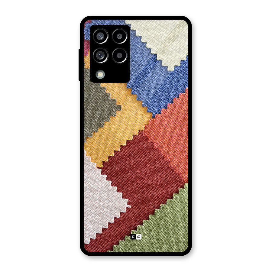 Printed Fabric Glass Back Case for Galaxy M53 5G