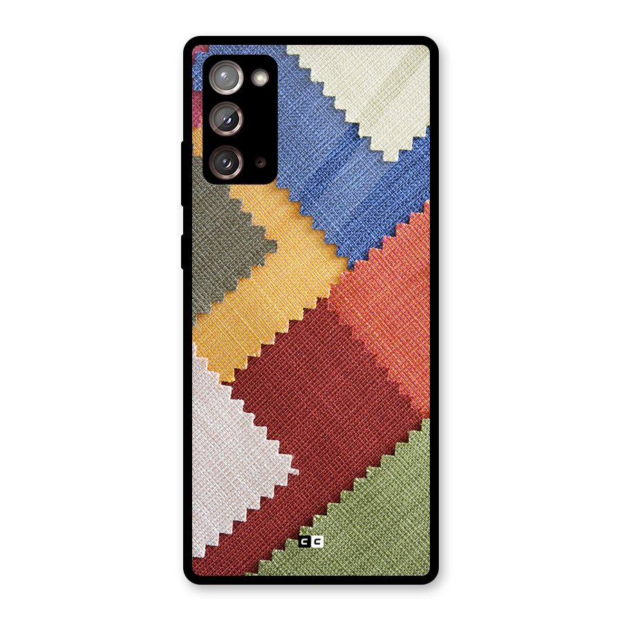 Printed Fabric Glass Back Case for Galaxy Note 20