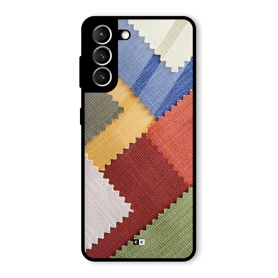 Printed Fabric Glass Back Case for Galaxy S21 5G