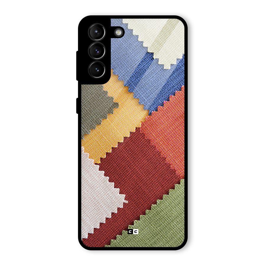 Printed Fabric Glass Back Case for Galaxy S21 Plus