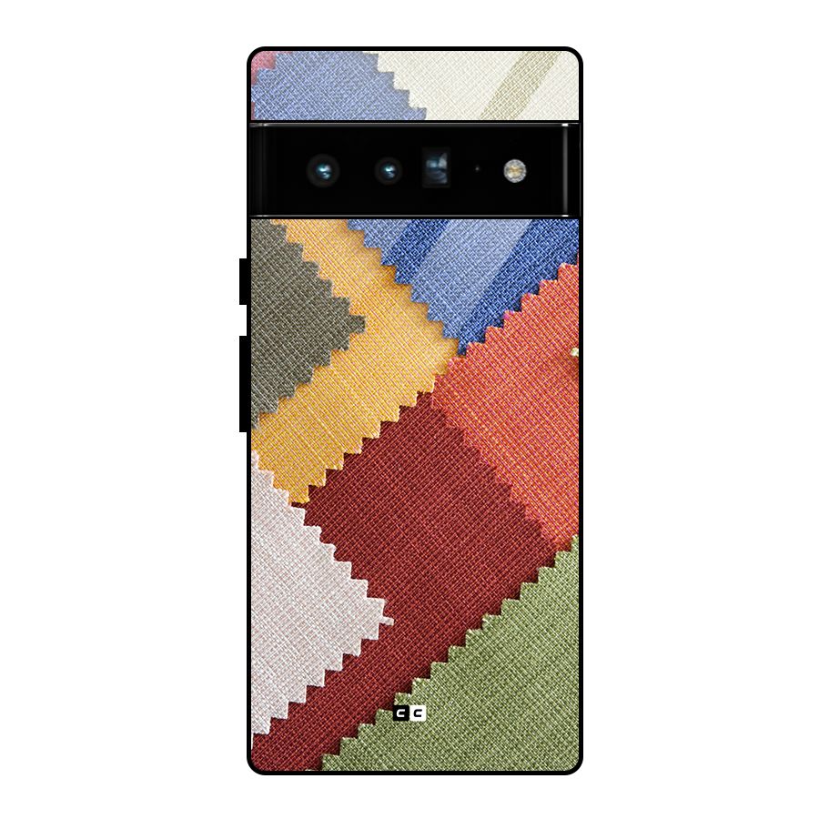 Printed Fabric Glass Back Case for Google Pixel 6 Pro