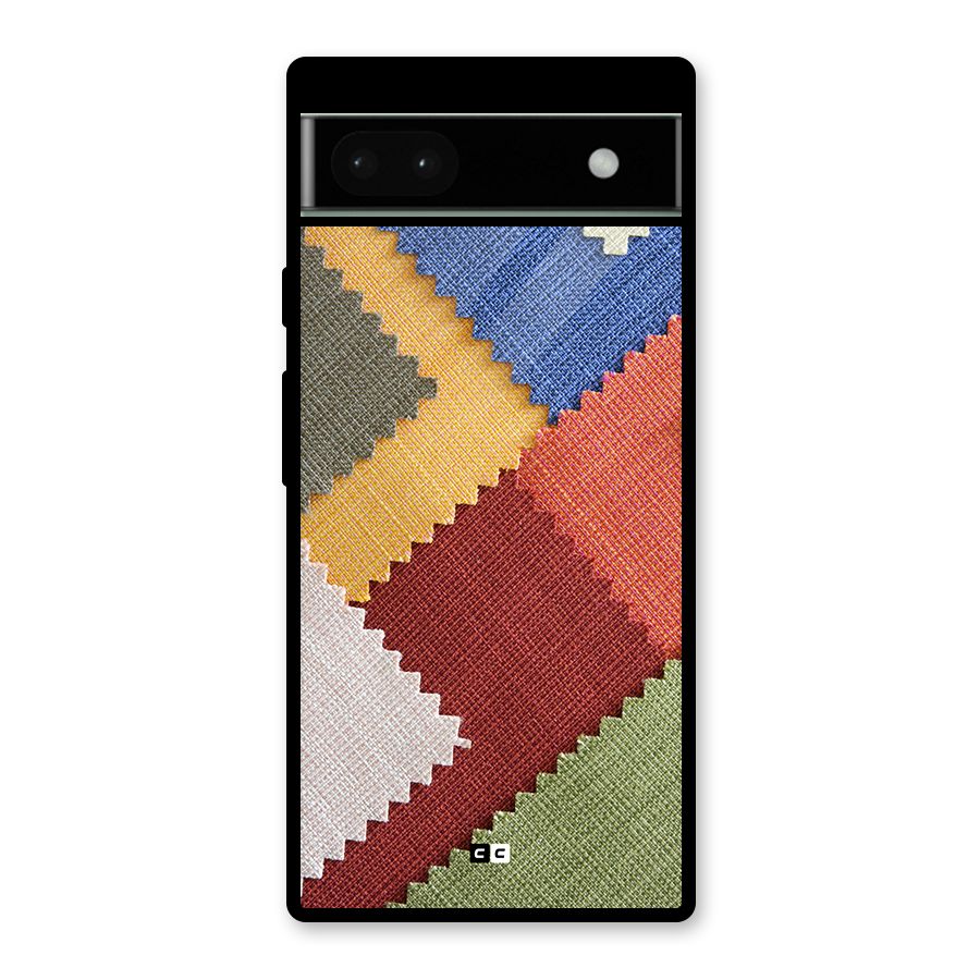 Printed Fabric Glass Back Case for Google Pixel 6a