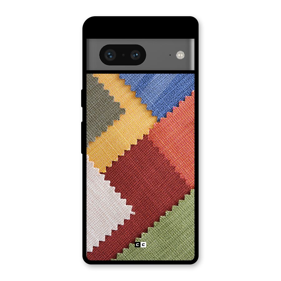 Printed Fabric Glass Back Case for Google Pixel 7