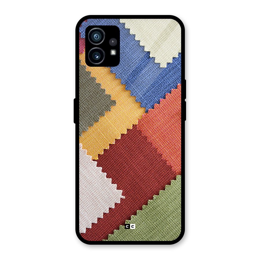 Printed Fabric Glass Back Case for Nothing Phone 1