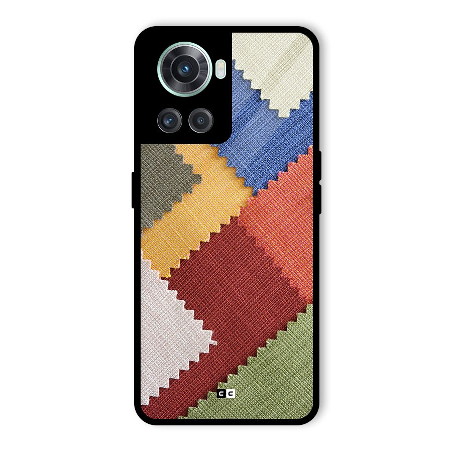 Printed Fabric Glass Back Case for OnePlus 10R