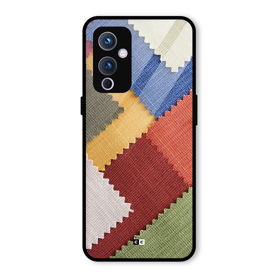 Printed Fabric Glass Back Case for OnePlus 9