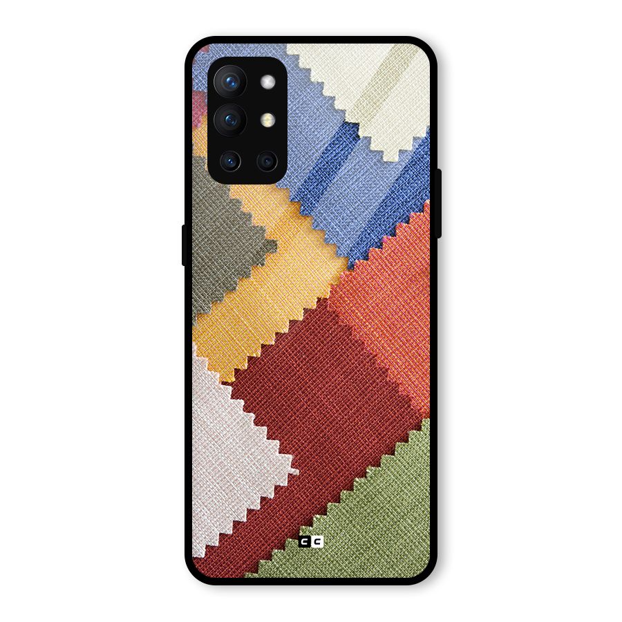 Printed Fabric Glass Back Case for OnePlus 9R