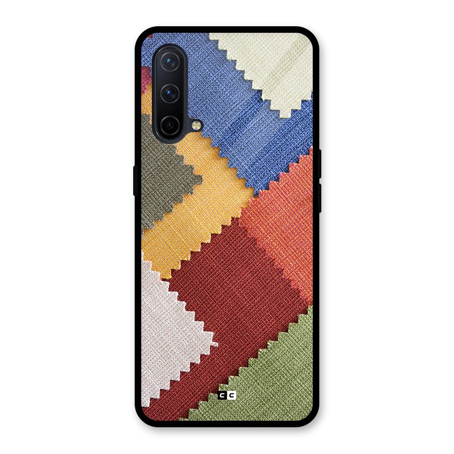 Printed Fabric Glass Back Case for OnePlus Nord CE 5G