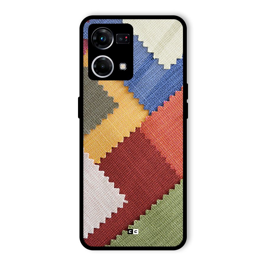 Printed Fabric Glass Back Case for Oppo F21 Pro 4G