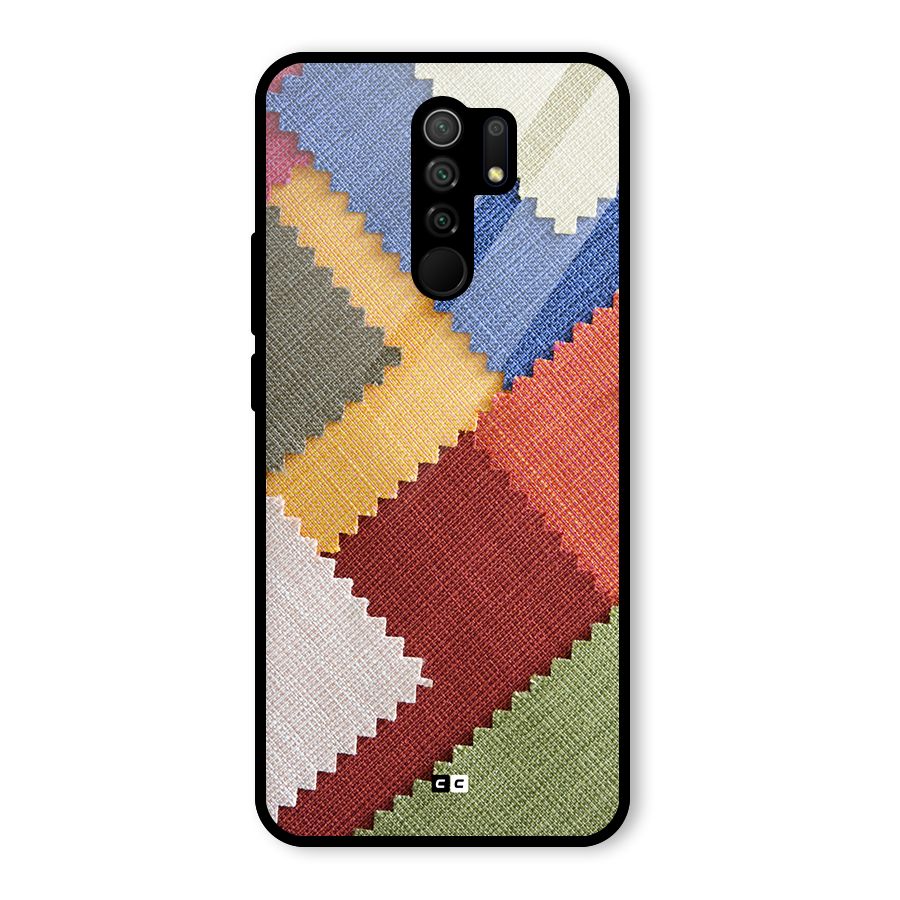 Printed Fabric Glass Back Case for Poco M2