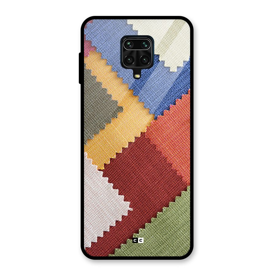 Printed Fabric Glass Back Case for Poco M2 Pro