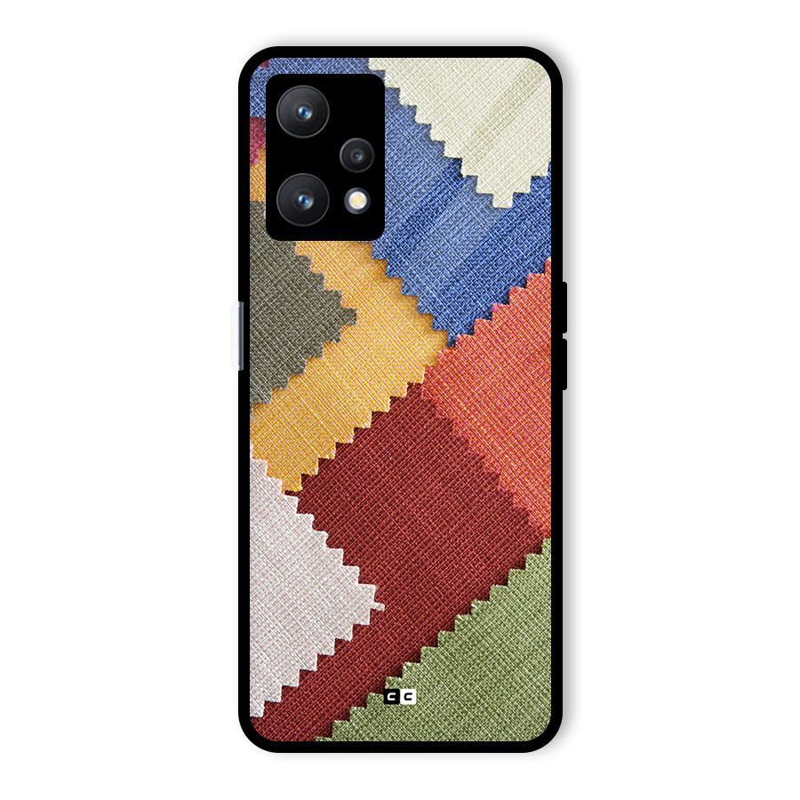 Printed Fabric Glass Back Case for Realme 9 Pro 5G