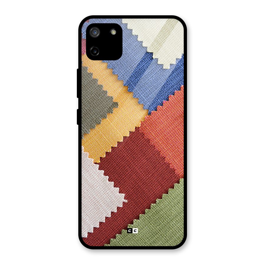 Printed Fabric Glass Back Case for Realme C11