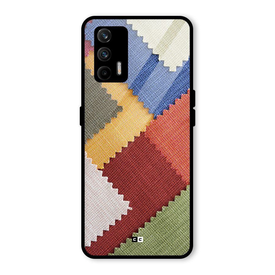 Printed Fabric Glass Back Case for Realme GT 5G
