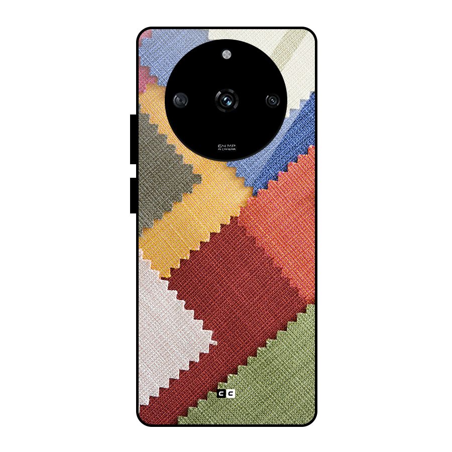 Printed Fabric Glass Back Case for Realme Narzo 60 5G