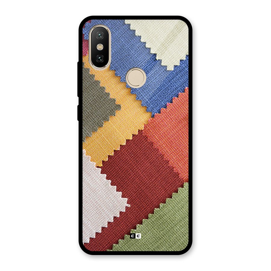Printed Fabric Glass Back Case for Redmi A2