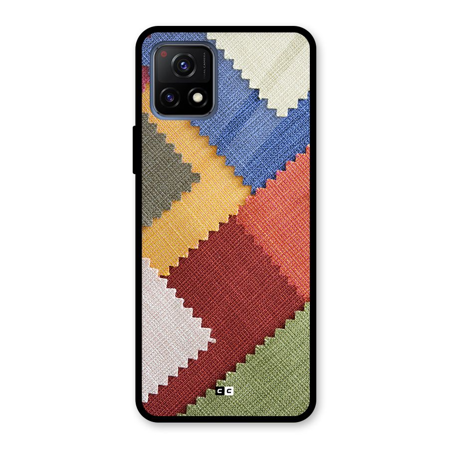 Printed Fabric Glass Back Case for Vivo Y72 5G
