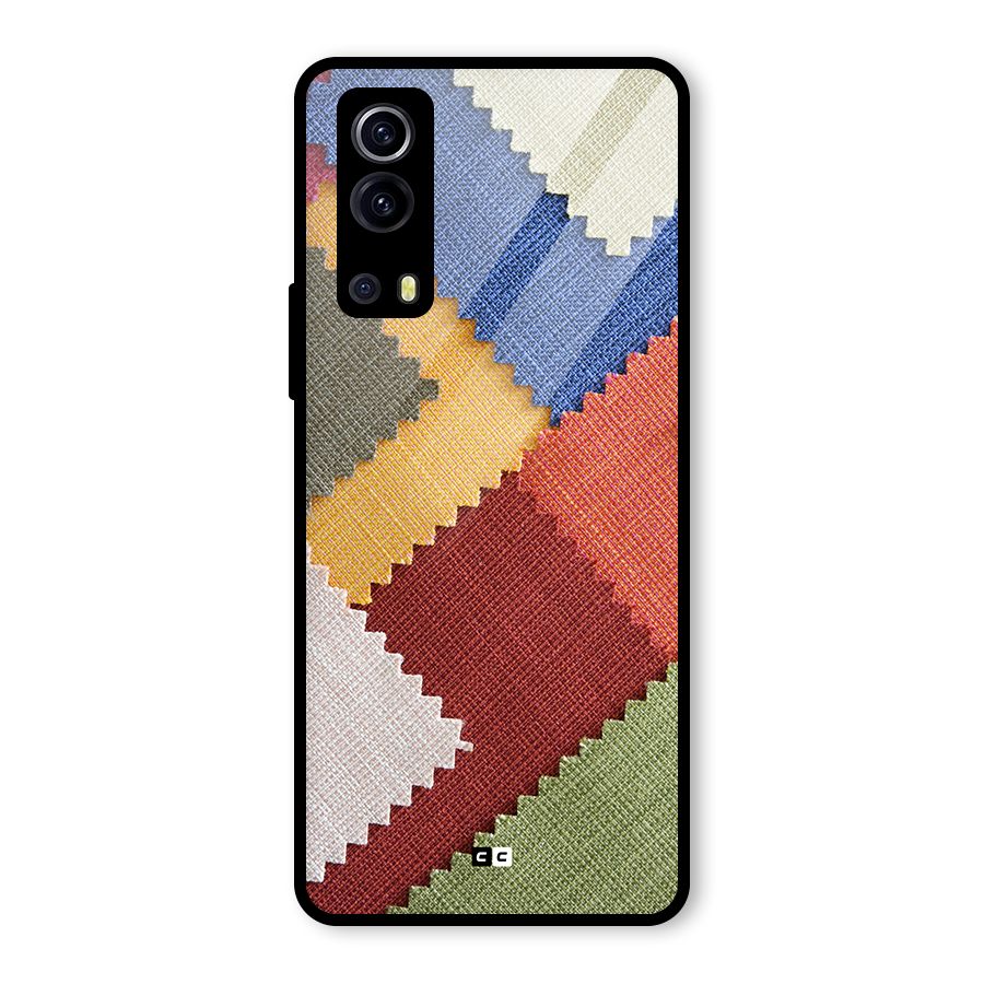 Printed Fabric Glass Back Case for Vivo iQOO Z3