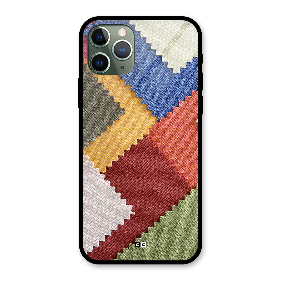 Printed Fabric Glass Back Case for iPhone 11 Pro