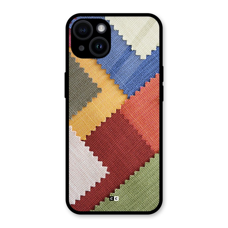 Printed Fabric Glass Back Case for iPhone 14