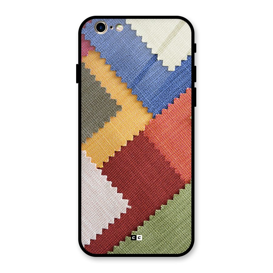 Printed Fabric Glass Back Case for iPhone 6 6S