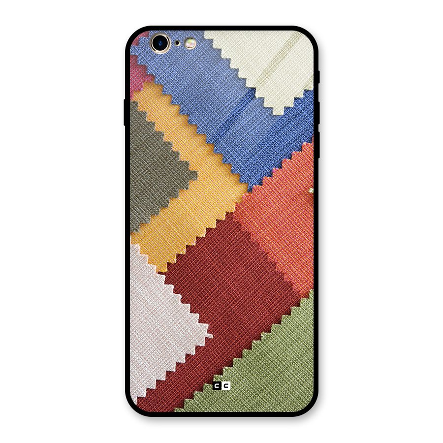 Printed Fabric Glass Back Case for iPhone 6 Plus 6S Plus