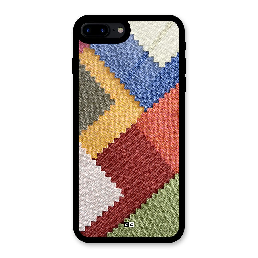 Printed Fabric Glass Back Case for iPhone 8 Plus