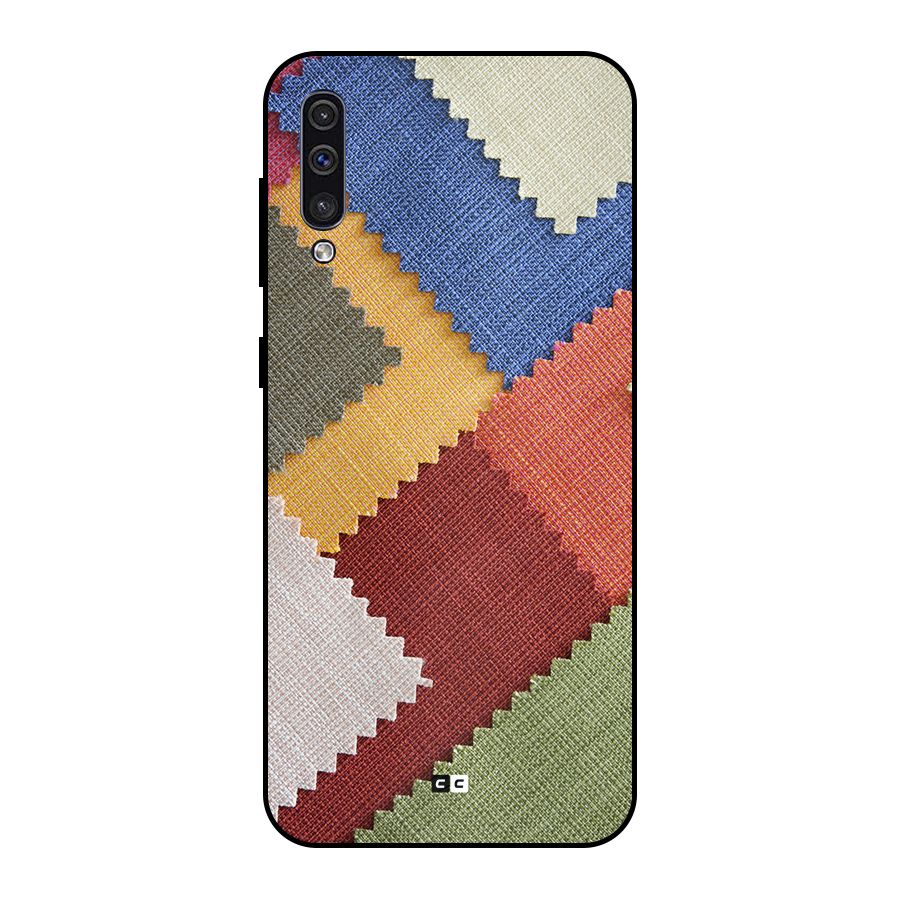 Printed Fabric Metal Back Case for Galaxy A50