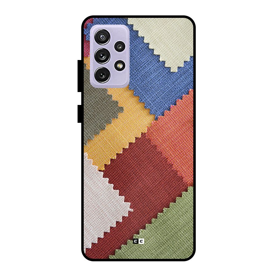 Printed Fabric Metal Back Case for Galaxy A72