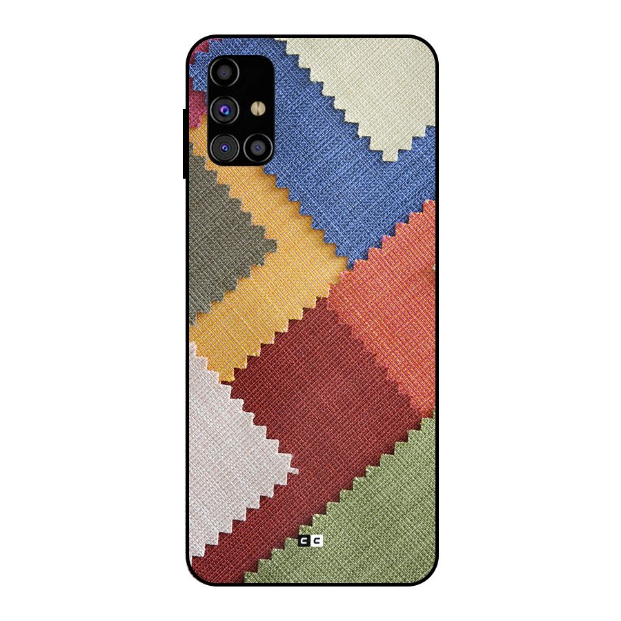 Printed Fabric Metal Back Case for Galaxy M31s