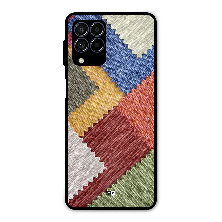Printed Fabric Metal Back Case for Galaxy M53 5G