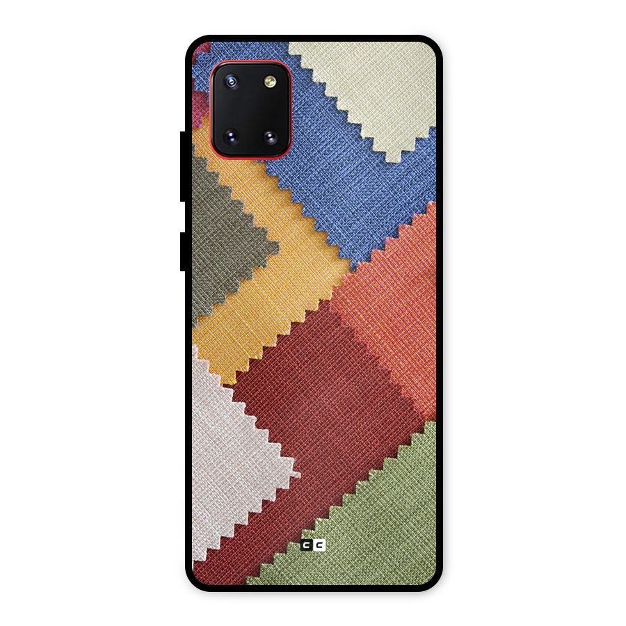 Printed Fabric Metal Back Case for Galaxy Note 10 Lite