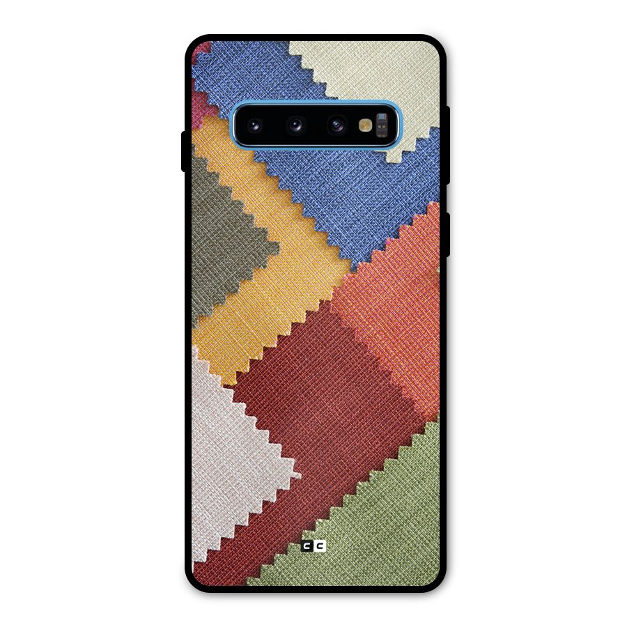Printed Fabric Metal Back Case for Galaxy S10