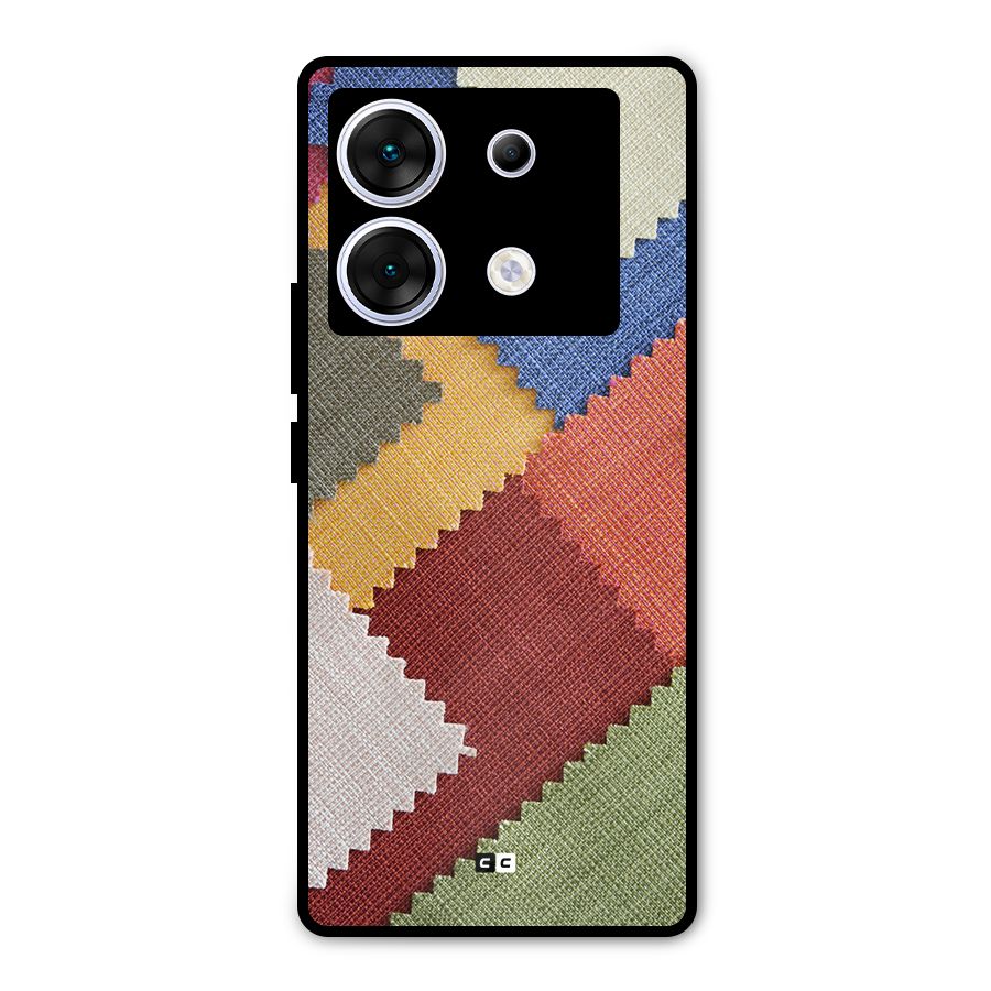 Printed Fabric Metal Back Case for Infinix Zero 30 5G