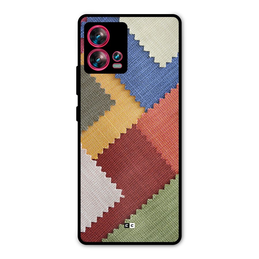 Printed Fabric Metal Back Case for Motorola Edge 30 Fusion