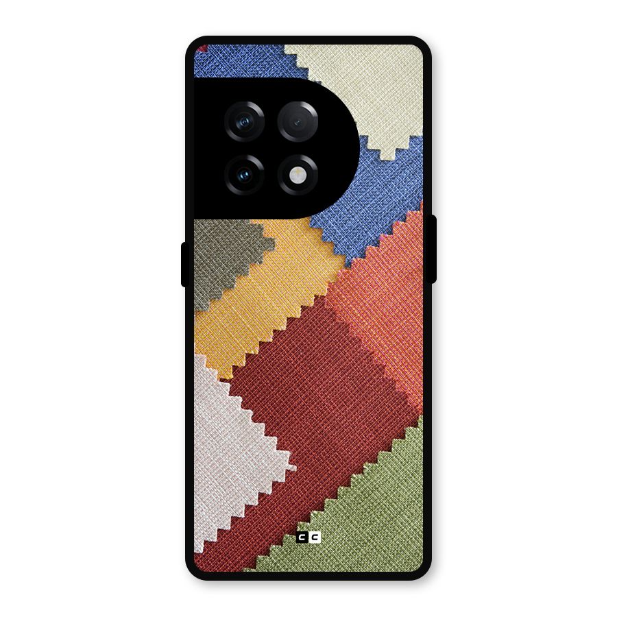 Printed Fabric Metal Back Case for OnePlus 11R