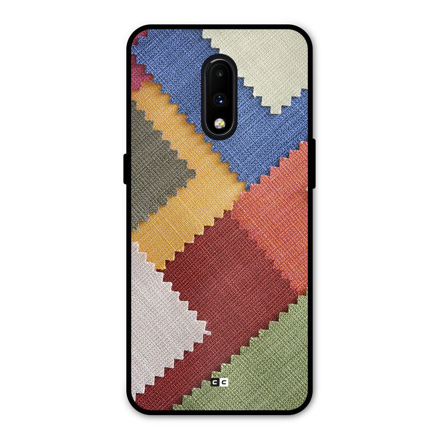 Printed Fabric Metal Back Case for OnePlus 7
