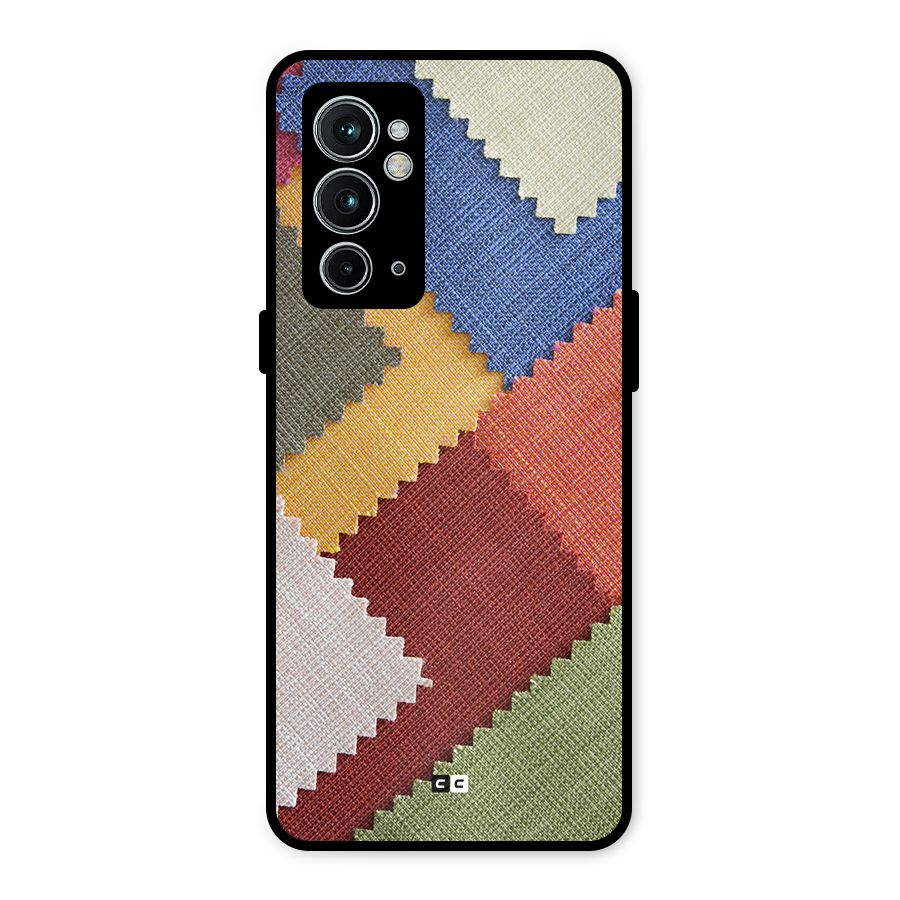 Printed Fabric Metal Back Case for OnePlus 9RT 5G
