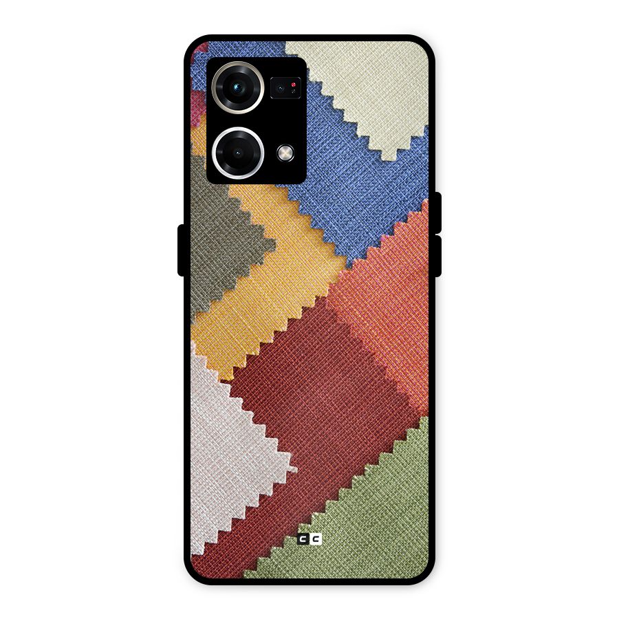 Printed Fabric Metal Back Case for Oppo F21s Pro 4G