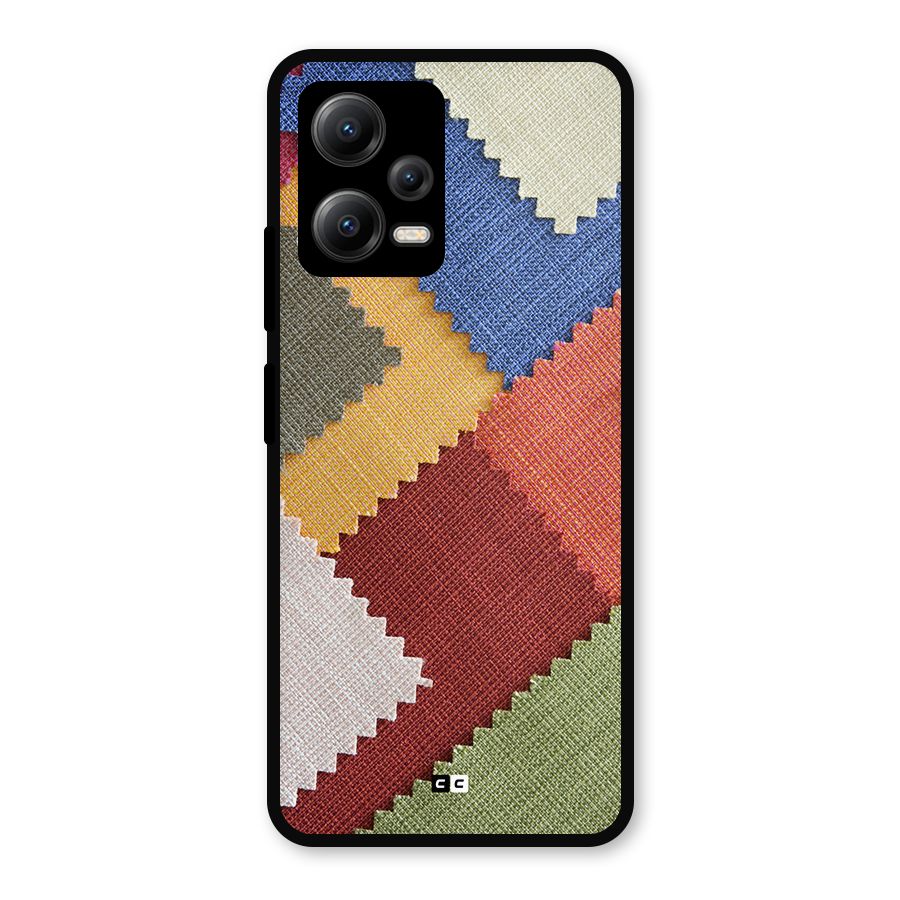 Printed Fabric Metal Back Case for Poco X5