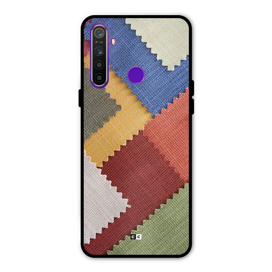 Printed Fabric Metal Back Case for Realme 5