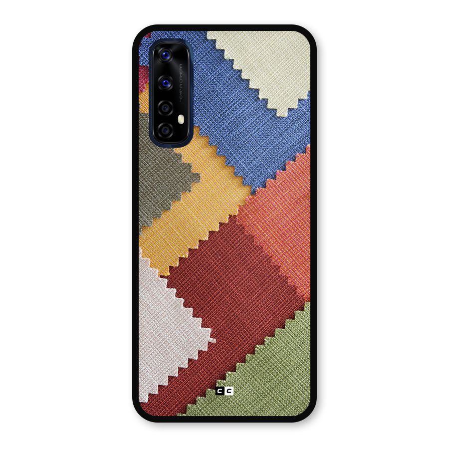 Printed Fabric Metal Back Case for Realme 7