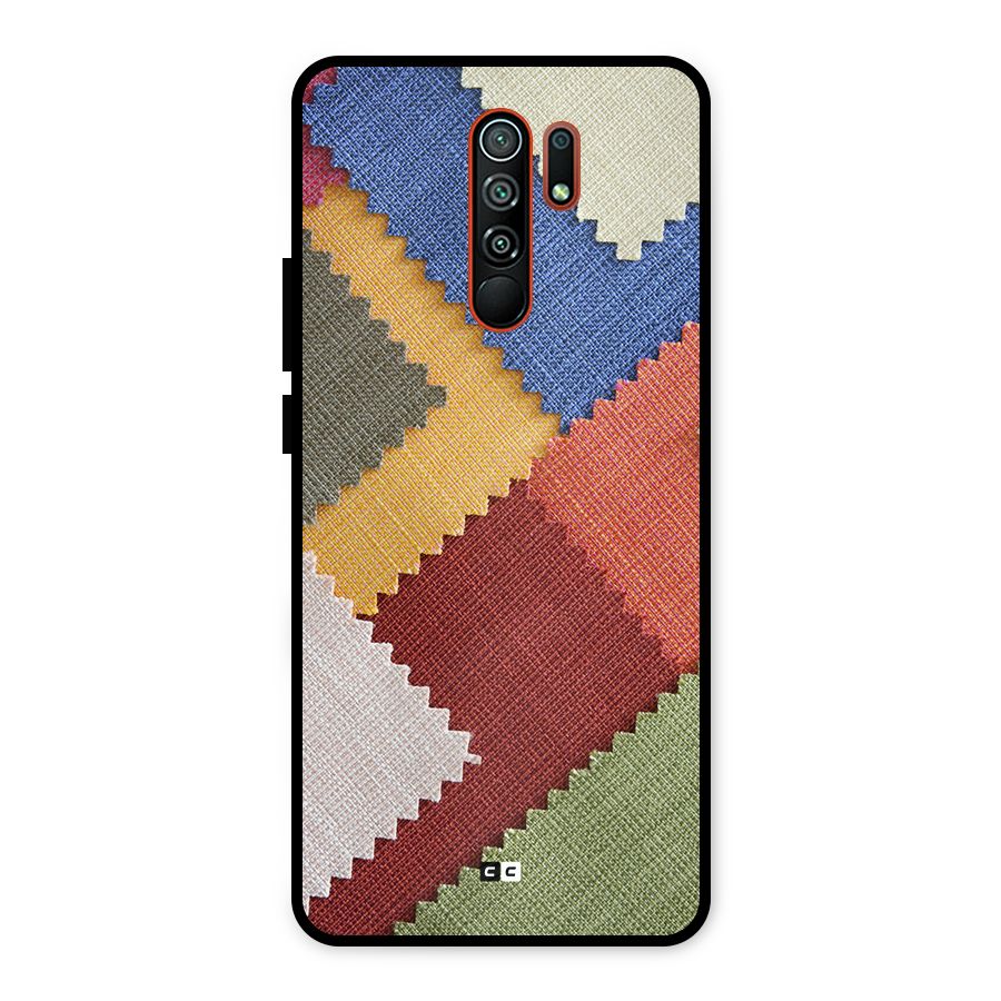 Printed Fabric Metal Back Case for Redmi 9 Prime