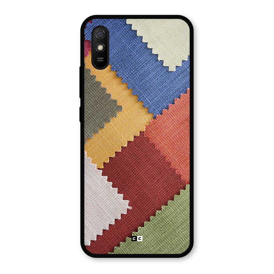 Printed Fabric Metal Back Case for Redmi 9a