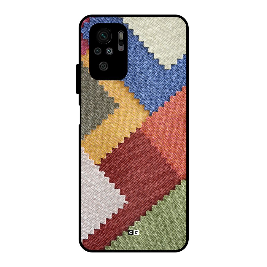 Printed Fabric Metal Back Case for Redmi Note 10