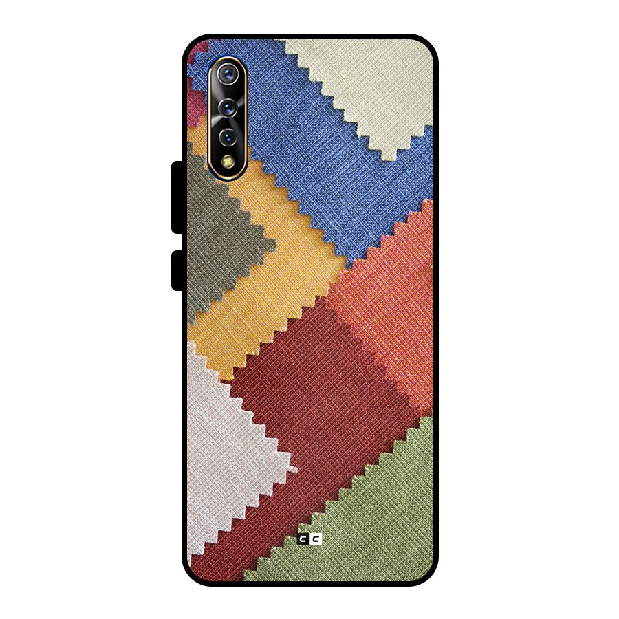 Printed Fabric Metal Back Case for Vivo S1