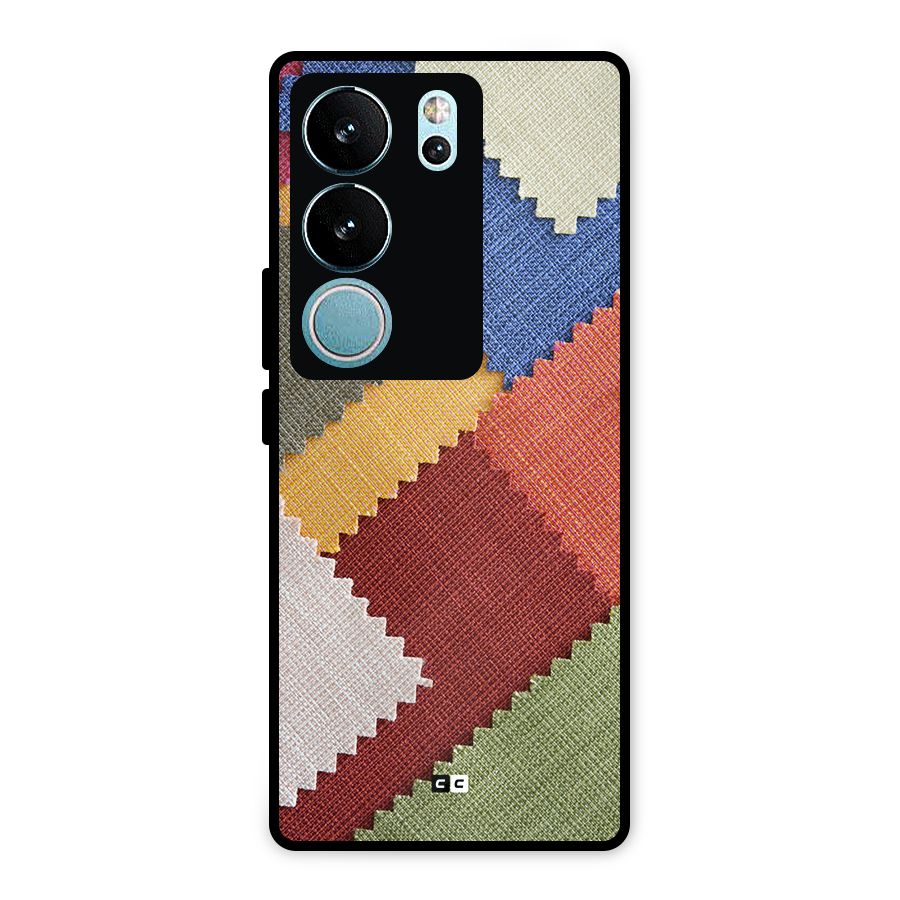 Printed Fabric Metal Back Case for Vivo V29