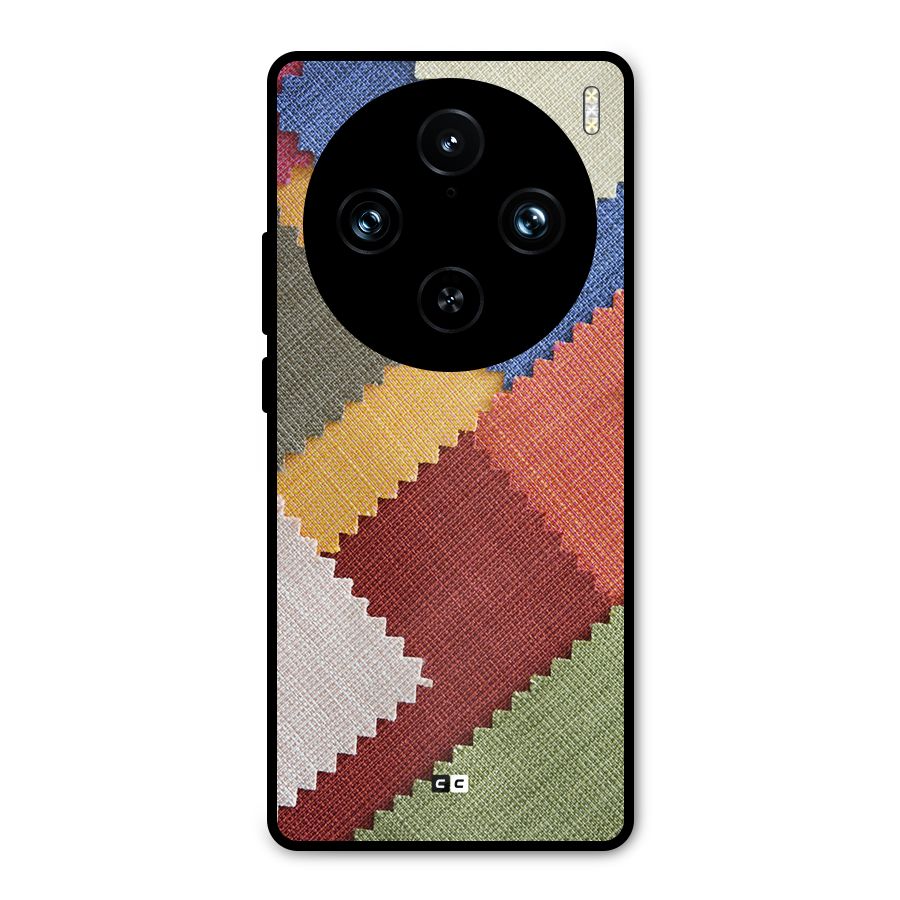 Printed Fabric Metal Back Case for Vivo X100 Pro